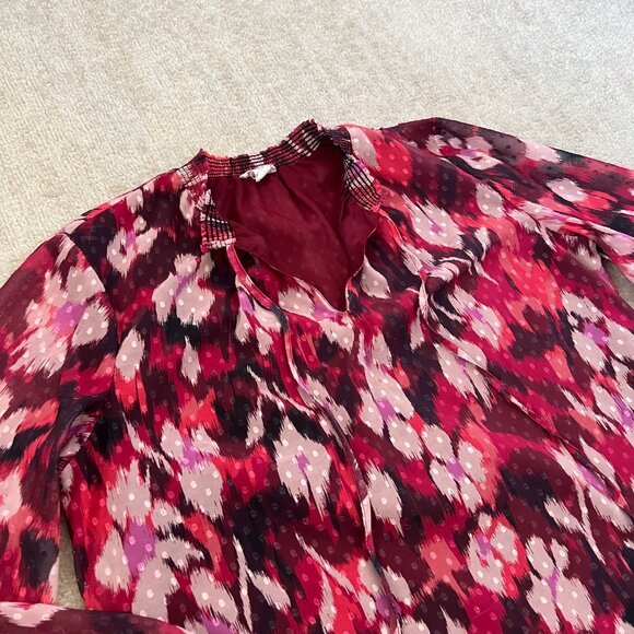 Tribal Jeans Boho Peasant Popover Summer Blouse Top L - Picture 3 of 12